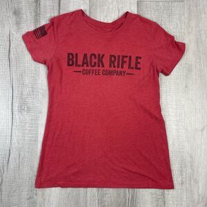 Black Rifle Coffee Company Shirt Womens L Large Red Short Sleeve T Shirt Q